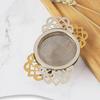 Double-layer Fine Mesh Tea Strainer Stainless Steel Filter Sieve Teaware Lace Tea Drain Useful Tea Infusers Kitchen Accessories