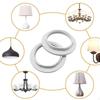 6 Pieces E26 Outer Rings Lamp Shade Universal Socket Converter Light Fixture Accessories