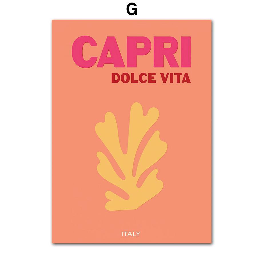 Знаменитый Город Путешествий Майами Бонди Пальмы Капри Настенное Искусство Холст Живопись Абстрактные Постеры Принты Картины Для Гостиной Домашний Декор