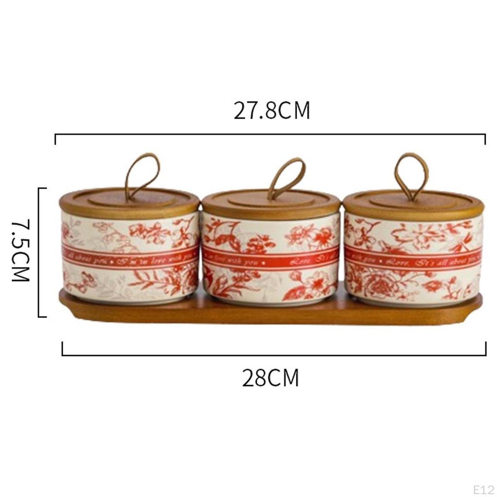 Керамическая банка декоративная канистра и ручка для хранения чая и еды для свободной столешницы