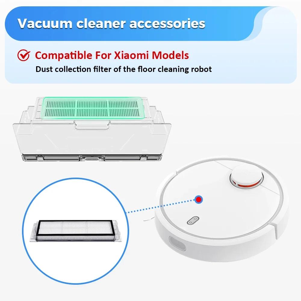 Dust Box Hepa Filter Parts For Roborock S5 S6 S50 S51 S52 S55 T4 T6 Vacuum Cleaner Robot Dustbin Box with Filter Accessroies