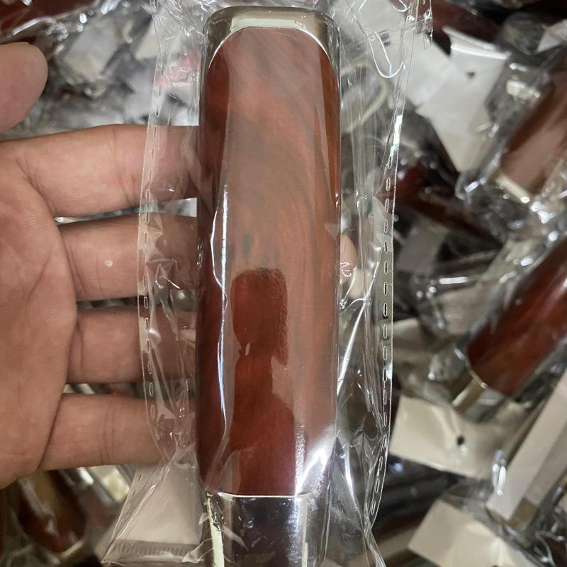 Mahogany Car Handbrake Cover - Carbon Fiber Pattern, Decorative and Protective Cover