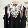 Cashew Flower Silk Scarf New Simple Printing Headscarf Decorative Scarf Scarf Small Shawl Triangular Scarf Tied Waist