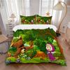 Bear Girl Forest Print 3Pcs Bedding Setduvet Cover With 2 Bedropillowcase Home Birthday Gift
