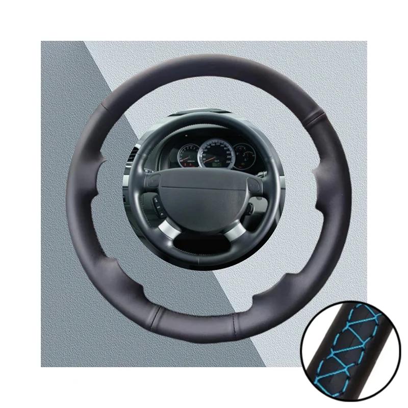 Customized Car Steering Wheel Cover For Chevrolet Aveo LOVA Buick Excelle Daewoo Car Accessories Hand-sewn Steering Wrap