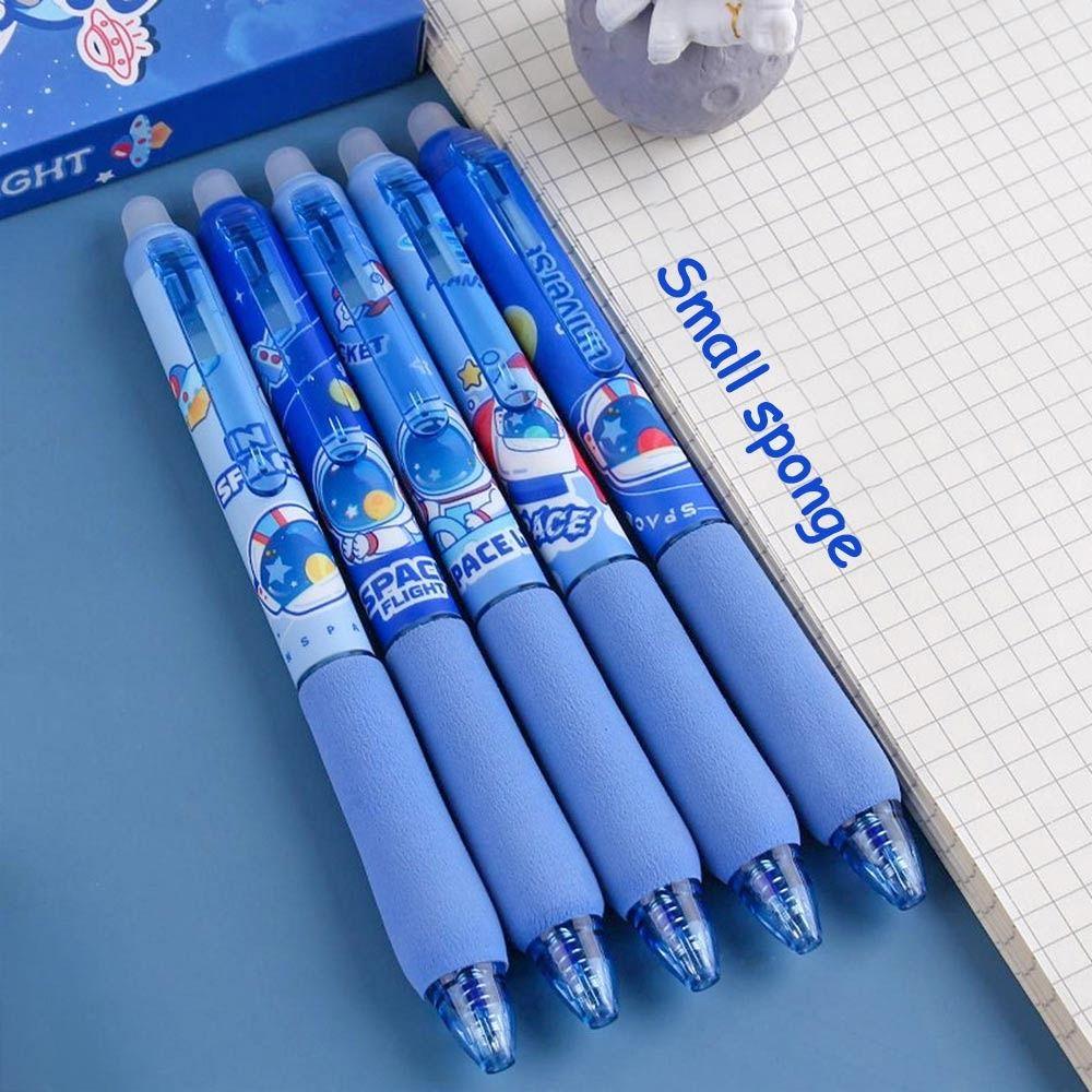5 шт. мультяшный астронавт мягкая ручка стираемая ручка пресс нейтральная ручка милый вопрос ручка студент