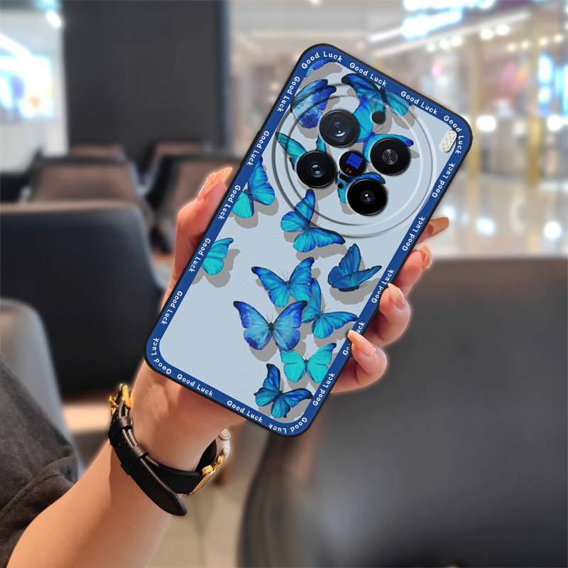 Задняя крышка водонепроницаемый чехол для телефона VIVO X200 Pro полный защитный чехол милый модный дизайн антипылевой прочный TPU