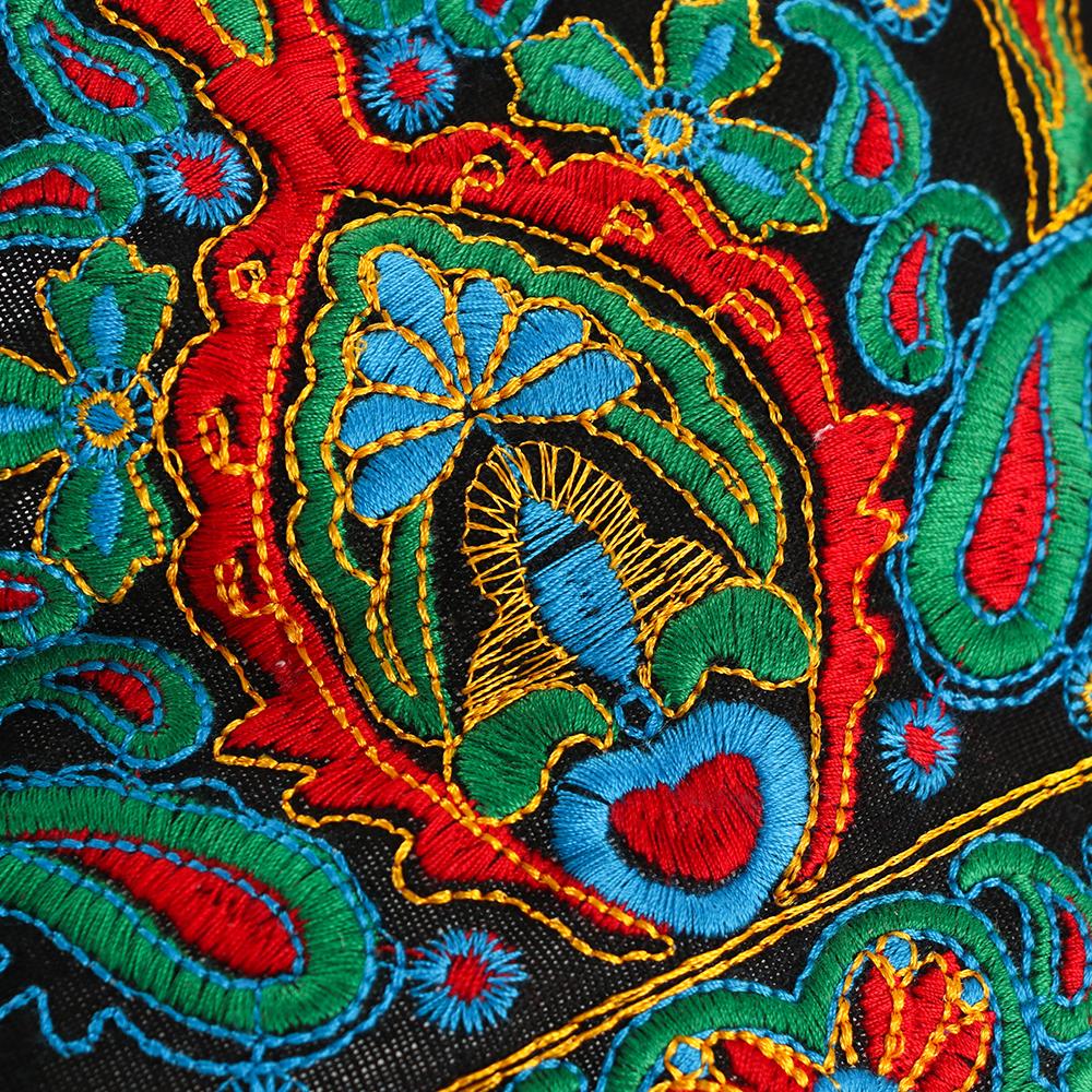 Ethnic Flowers Bandanas Embroidery Beanie Hat Fashion Turban Hats for Women