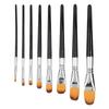 8Pcs Artist Paint Brush Set Nylon Hair Brushes for Oil Acrylic Watercolor Painting