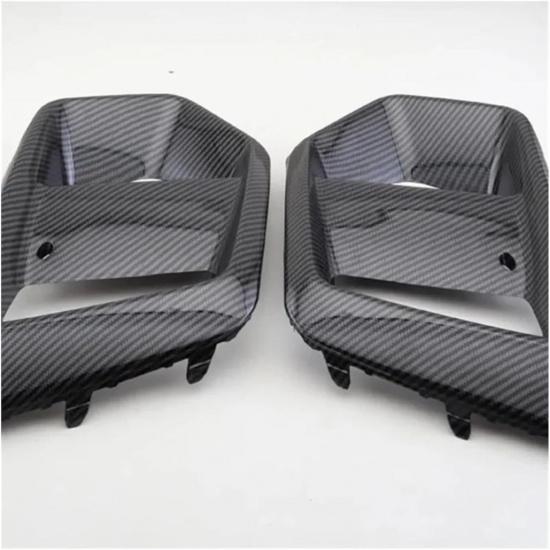 Compatible For Ford Focus RS 2015 2016 2017 2018 Car Exterior Accessories Fog Lights Frame Fogs Lamp Cover Grille Carbon Fiber Look(1PCS right side)
