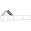 Chicken Coop 6 x 2 x 2 m Galvanized Steel