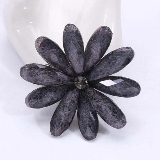 Простая акриловая брошь в виде цветочного венка, элегантный костюм, брошь из сплава, булавка для женщин, стильные аксессуары