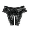 XL XXL 4XL Ladies Transparent Sexy Open Crotch Panties Lace Briefs Women Crotchless Erotic Thong Sexy Lingerie Panties