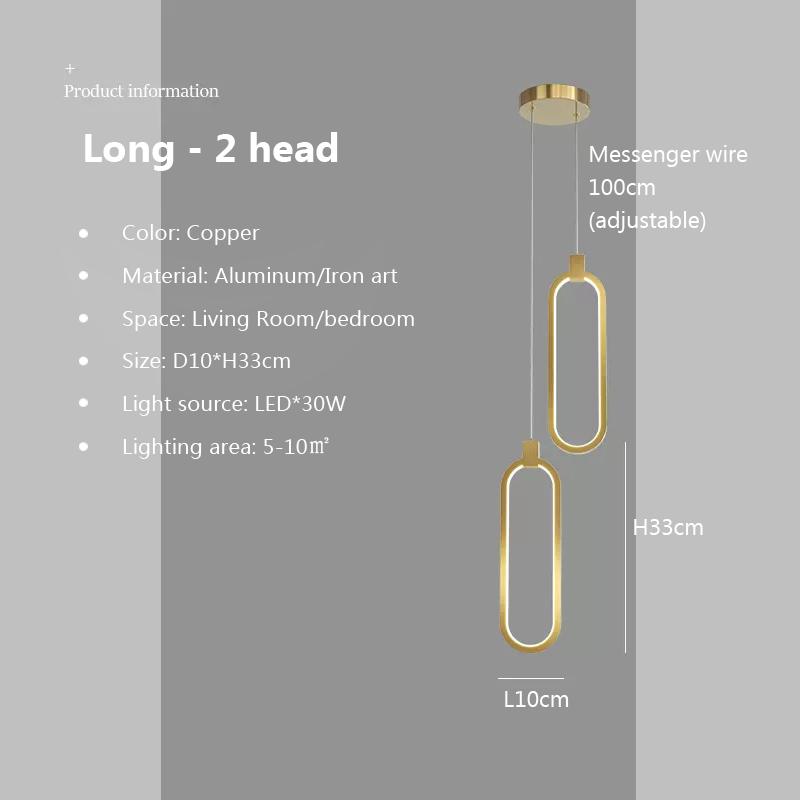 Современная светодиодная минималистская подвесная люстра для спальни, ресторана, гостиной, золотая, черная, подвесная лампа, декоративные светильники