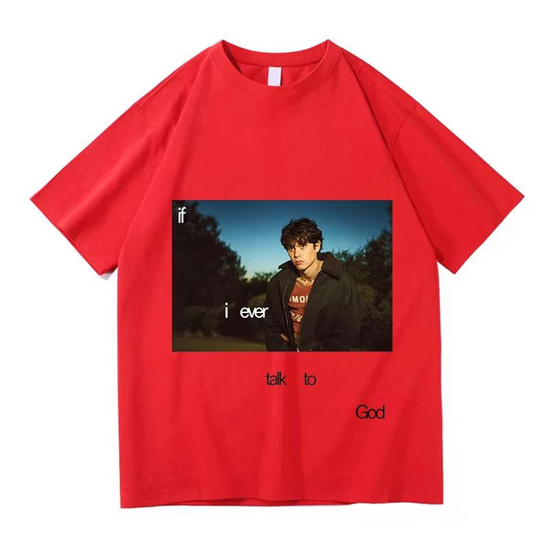 Landon Barker If I Ever Talk To God T Shirt Men Women Fashion Trendy T-shirt Y2K Harajuku Punk Gothic Round T-shirt