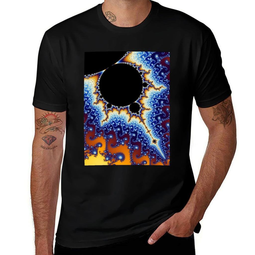 Mandelbrot set TShirt Basic Solid Color Casual Tee Shirt