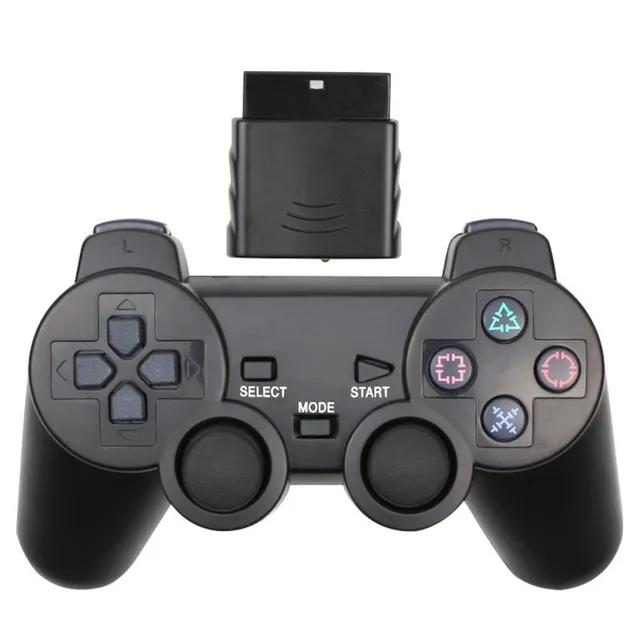 Беспроводной геймпад для Sony PS2, контроллер для консоли Playstation 2, джойстик с двойной вибрацией 2,4 ГГц, USB-джойстик для ПК