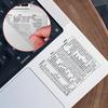 Прозрачная накладка с горячими клавишами для Excel и Word - ПВХ Руководство по быстрому доступу для ПК/ноутбука Windows, Бежевый