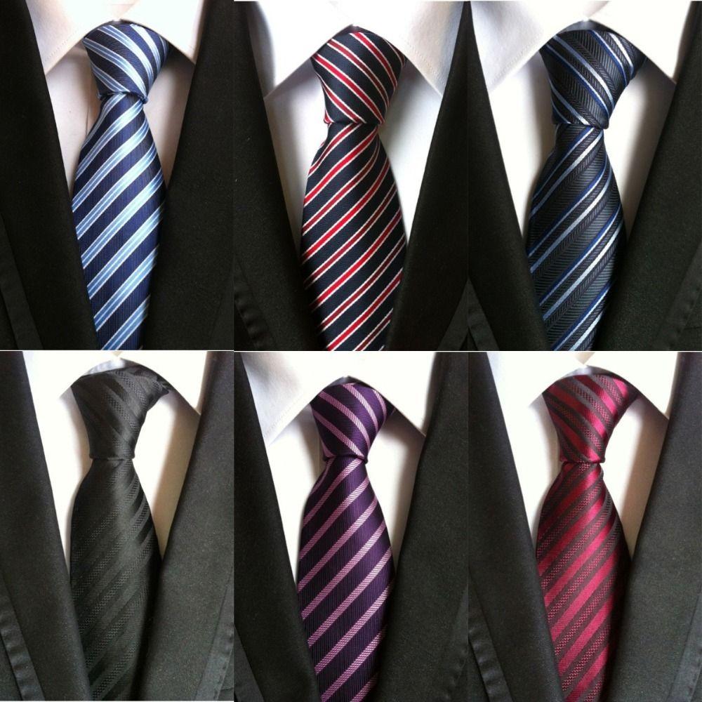 Skinny Tie Stripe Neck Ties Accessories Business Formal Tie Classic Wedding Necktie Men Male