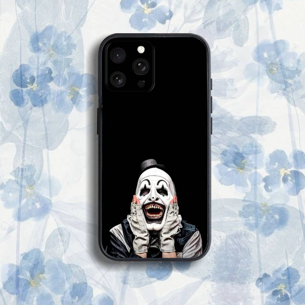 TerrifierS A-Art the C-Clown Phone Case For iPhone 17,16,15,14,13,12,Pro,Max,Plus,E,SE4,Air,Mini Black Soft Box