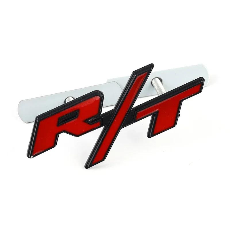 3D Metal Car Front Grille Badge Decoration for Dodge RT R/T Emblem RAM AVENGER CALIBER CARAVAN Challenger CHARGER DART DURANGO PP2