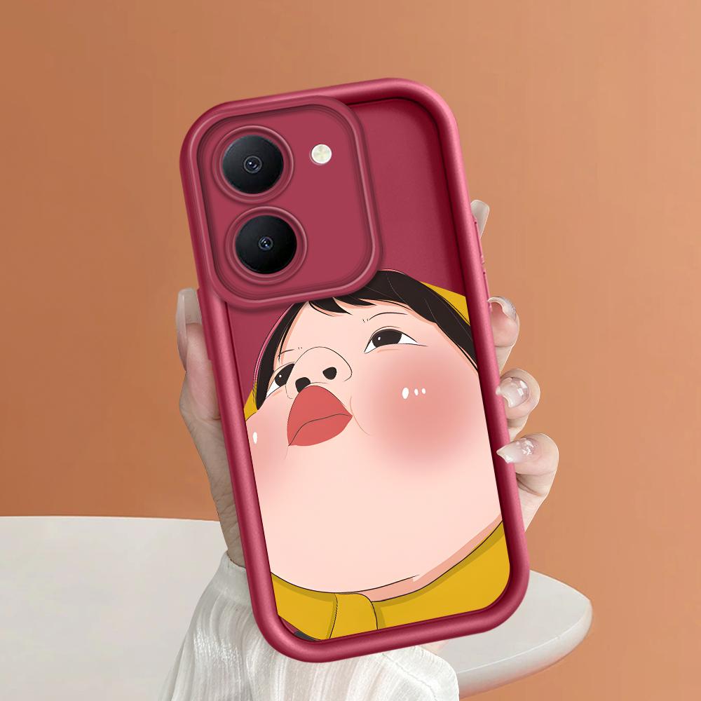 Мягкие силиконовые квадратные лестницы с мультяшным узором, полное покрытие, защита камеры, противоударный чехол для iPhone Infinix Tecno Vivo