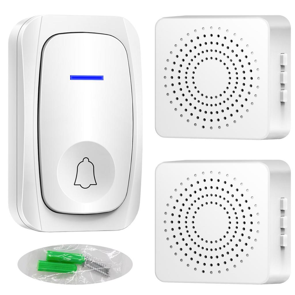 USB-Powered Smart Wireless Doorbell with 38 Adjustable Melodies and Remote Control