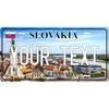 Индивидуальная металлическая табличка Словакия Братислава, водостойкое настенное искусство, декор для дома