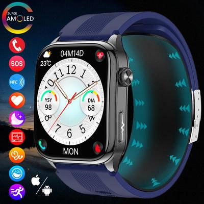 Умные часы SACOSDING ECG Воздушный насос Подушка безопасности Истинное кровяное давление Кислород Температура Монитор сердечного ритма Сфигмоманометр Bluetooth Вызов Умные часы