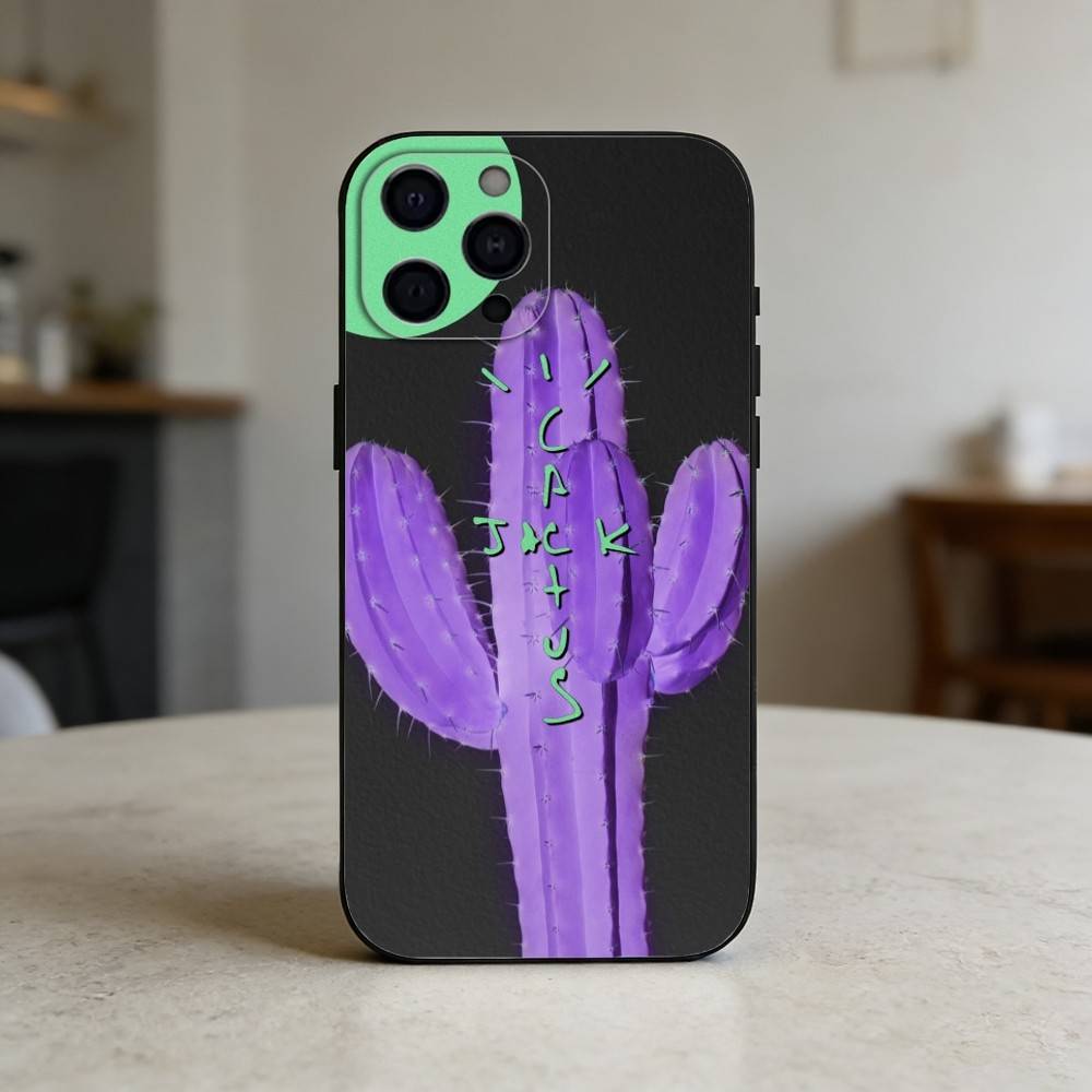 Чехол для телефона C-Cactus J-Jack Travis Scott Для iPhone 17,16,15,14,13,12,11 Plus,Pro,Max,Mini Силиконовый черный Мягкий чехол