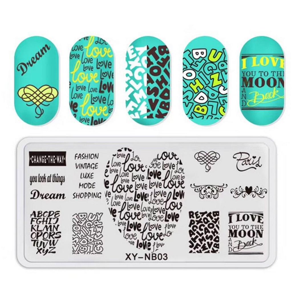 1 PC Nail Art Templates Stamping Plate Design Flower Butterfly Glass Temperature Lace Stamp Templates Plates Image Decor