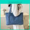 Trendy Simple Tote Bag With Spacious Interior And Soft Structure Ideal For Everyday Commuting In Black White Blue Brown