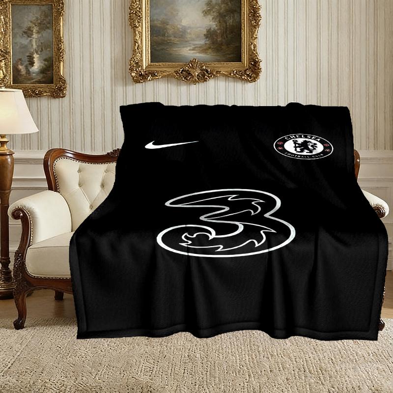 [Chelsea FC Blanket] Soft Throw Blanket for Bed Sofa, Holiday Gift Blanket for Women Men Family Friend