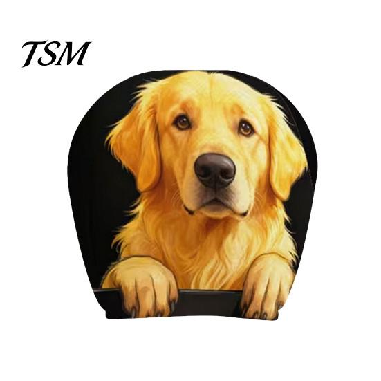 Washable Car Headrest Decor Scary Ghost Face Covers, Funny Expression Auto Seat Elastic Sleeves Protectors for SUV Truck, Vehicle Interior Accessories