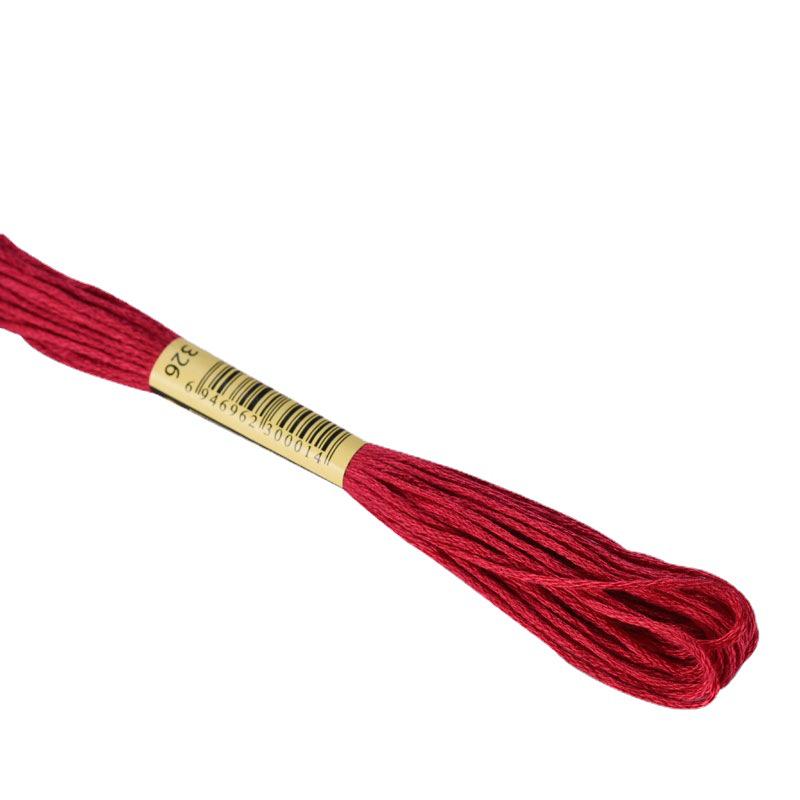 "Eco-Cotton Embroidery Thread: 100 Colors, Single Standard Braided for DIY Cross Stitch"