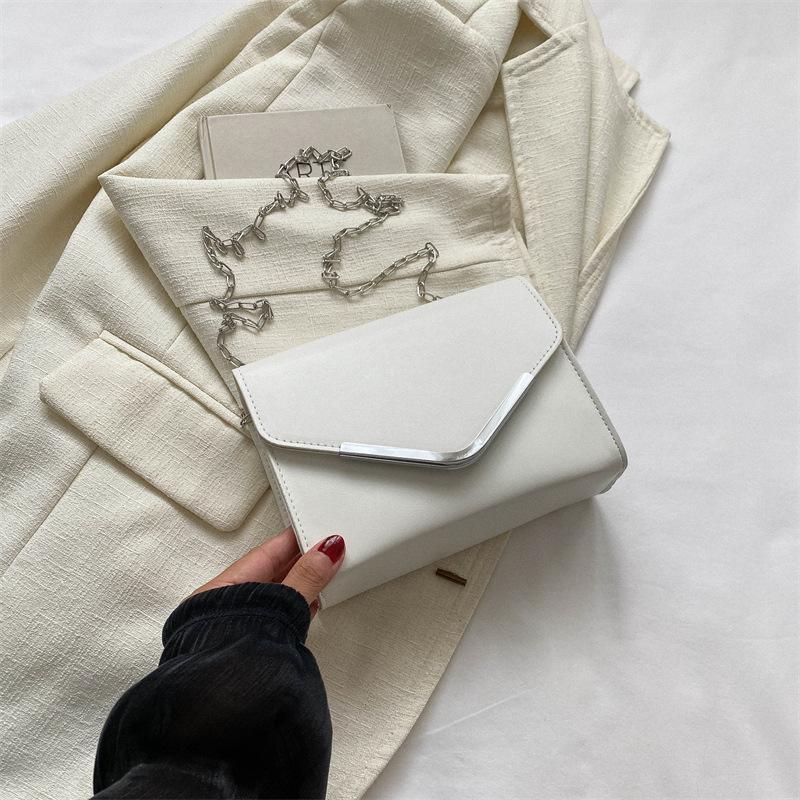 Bag 2025 New Trendy Autumn Fashion Small Square Bag Temperament Women's Bag Chain Bag Solid Color Casual Shoulder Messenger Bag