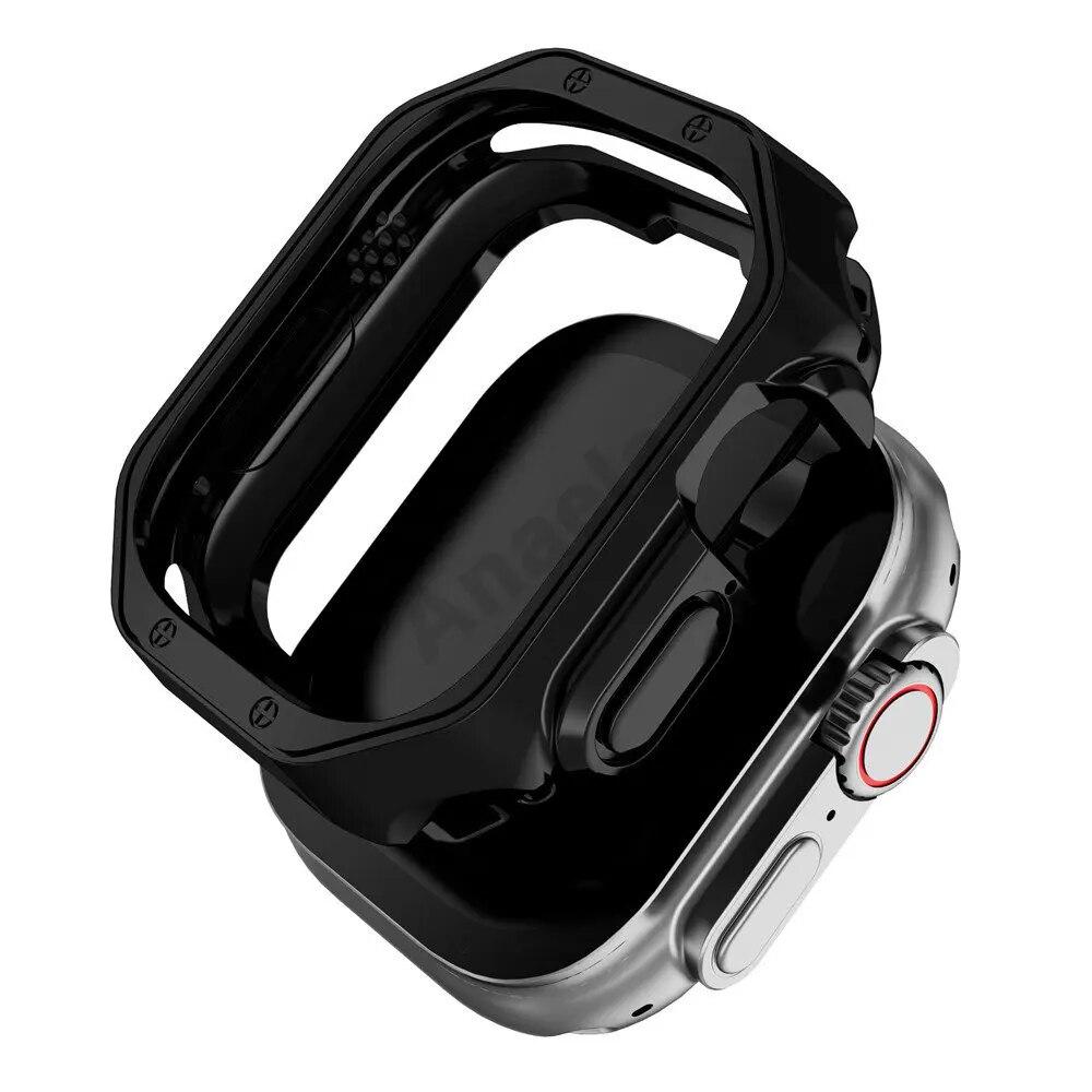 Чехол для Apple Watch Ultra 49 мм Мягкий ТПУ Защитный Бампер Чехол iWatch Серии 9 8 7 SE 6 5 4 40мм 41мм 45мм 44мм Корпус Часов
