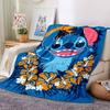 Lilo Stitch Tropical Adventure Flannel Blanket Super Soft Warm Cozy Blanket For Sofa Bed Office Travel Allseason Home Decor Gift