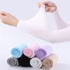 Summer Cooling Sun Protection Arm Cover Exposed Thumb Arm Sleeves New Outdoor Basketball Running Sportswear Warmer Ice Sleeves