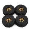 4pcs scx24 beadlock wheels scx24 tires 1.0 beadlock wheels 1.0 crawler trx4m tires 1/18 1/24 RC Crawler Car Axial AX24 FMS FCX2
