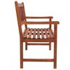 Garden Bench with Cushion 120 cm Solid Acacia Wood