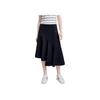 Solid Color Irregular Hem Skirt Women Skirts Legendary-Blue F11W327305F-NV