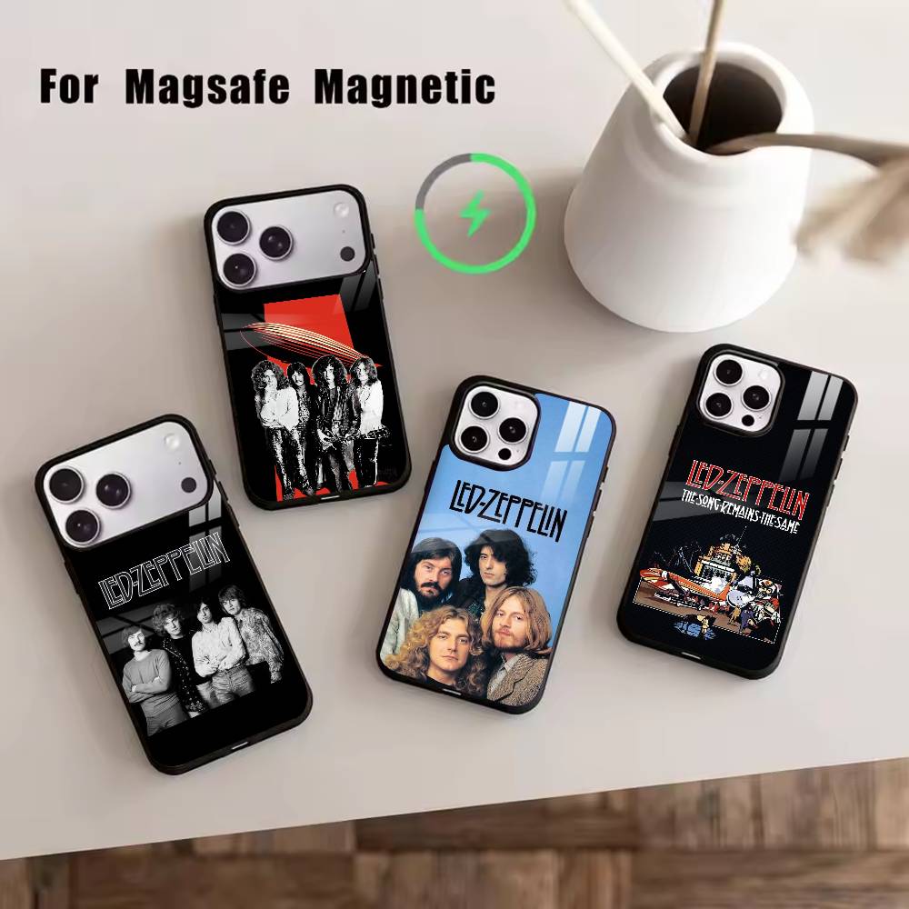 Чехол для телефона L-Led Z-Zeppelin для iPhone 17, 16, 15, 14, 13, 12, 11 Plus, Pro, магнитный с беспроводной зарядкой Magsafe