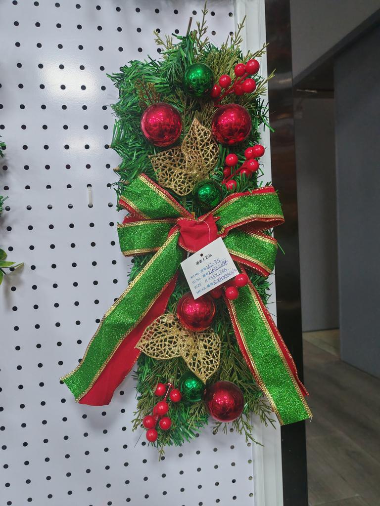 Рождественские искусственные гирлянды, Рождественская предварительно освещенная гирлянда-капля для украшения лестницы, Венок, Гирлянда с красными ягодами для двери и лестницы, Рождественский венок для украшения дома, сада и улицы