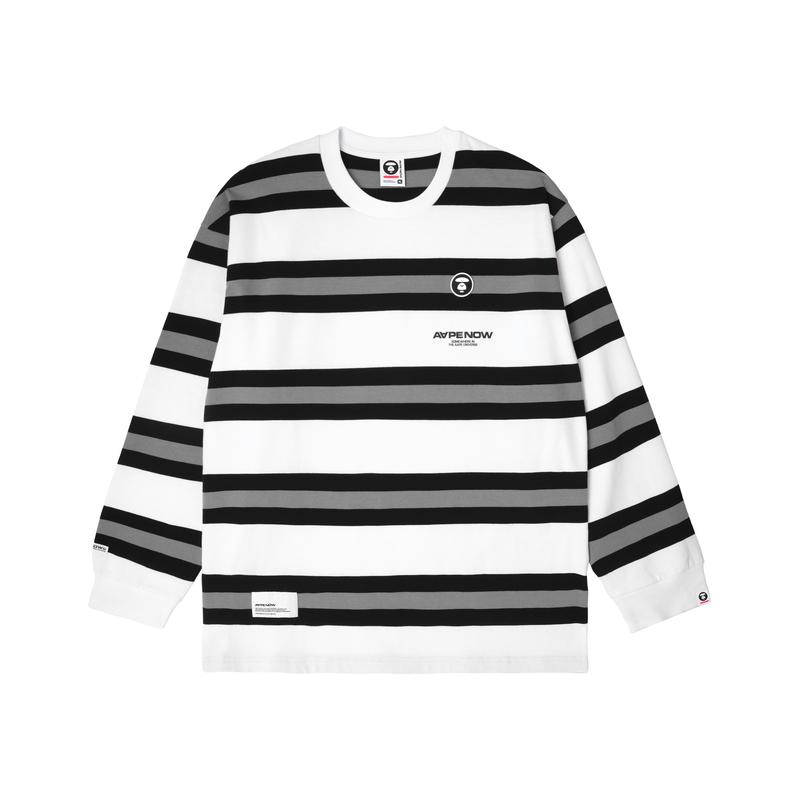 Aape Striped Long-sleeve T-shirt AAPLTM1371XXL