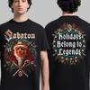 Rock Heavy Metal Tops The Sabaton Legend Tour Europe 2025 Tshirt Is A Genderfriendly Print Cotton Shortsleeved Tshirt Unisex