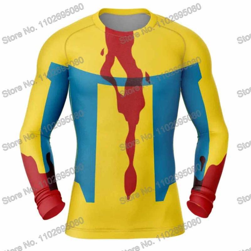 Invincible 2 Rash Guard Diving T-Shirt Pants BJJ Boxing MMA Swimwear Men Summer Long Sleeve Surf Clothing Women GYM Tops Sports