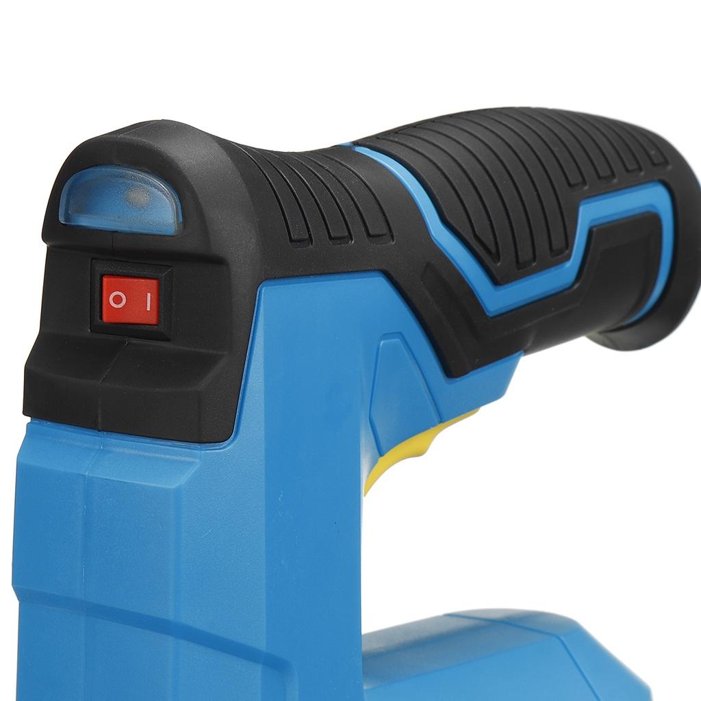 Степлер Беспроводные электрические степлеры Перезаряжаемая литиевая батарея Портативные мебельные пистолеты для гвоздей DIY Деревообрабатывающий инструмент Степлеры 4 В