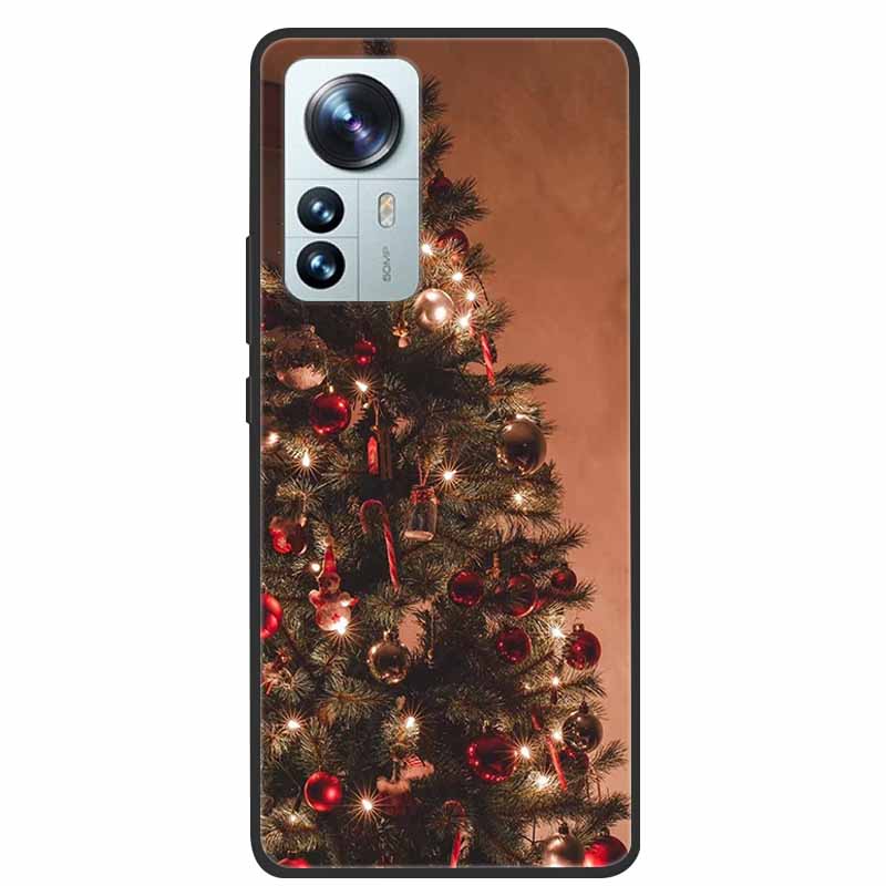 Christmas Case For Xiaomi 12 / 12 Pro / 12 Lite Case Xiaomi11 Pro 12S Ultra Lite Soft TPU Silicone Covers for Xiaomi 12 Lite Bag