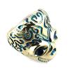 Golden Turquoise 'Skull' Ring
